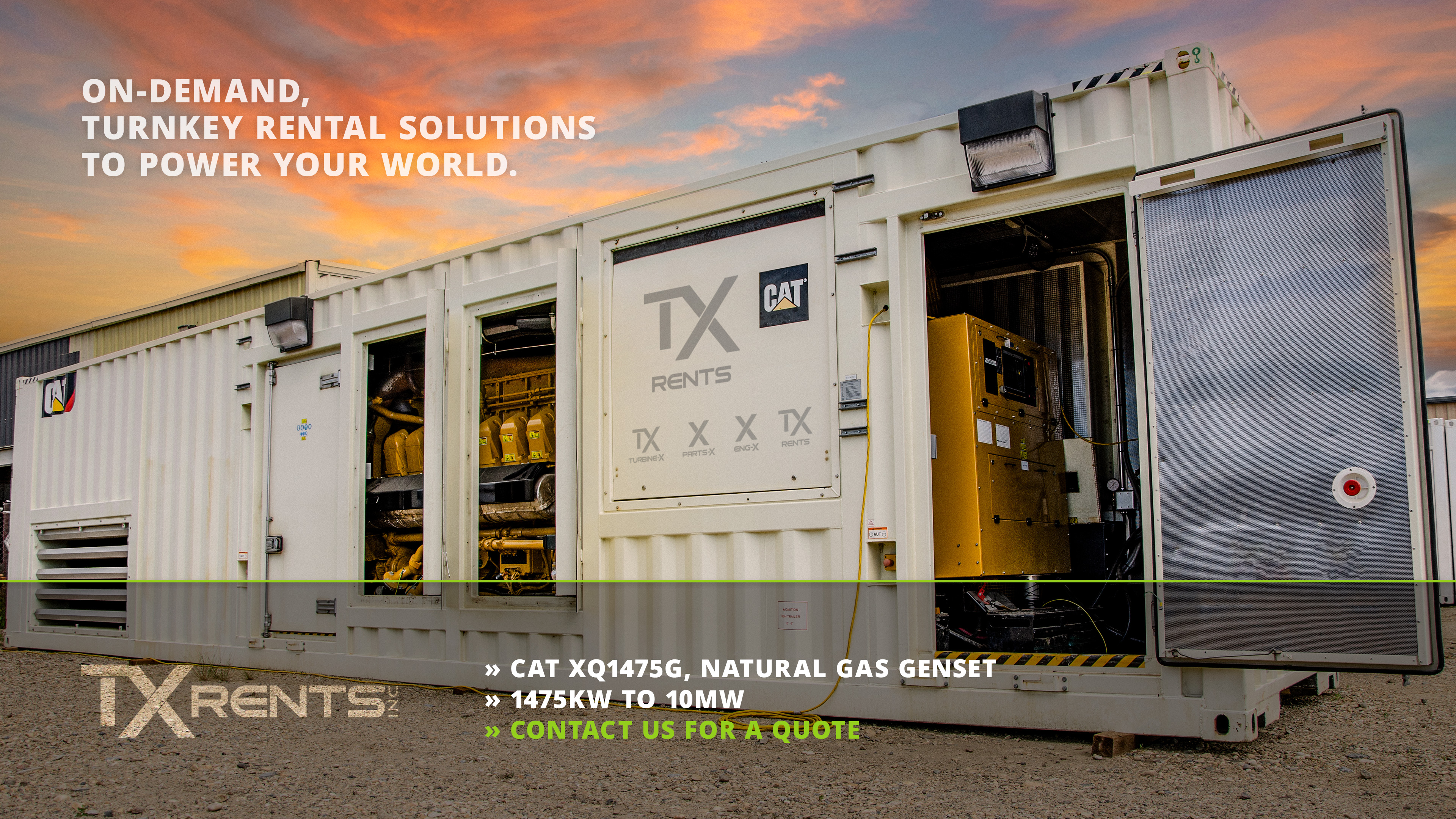 CAT XQ1475G Natural Gas Genset