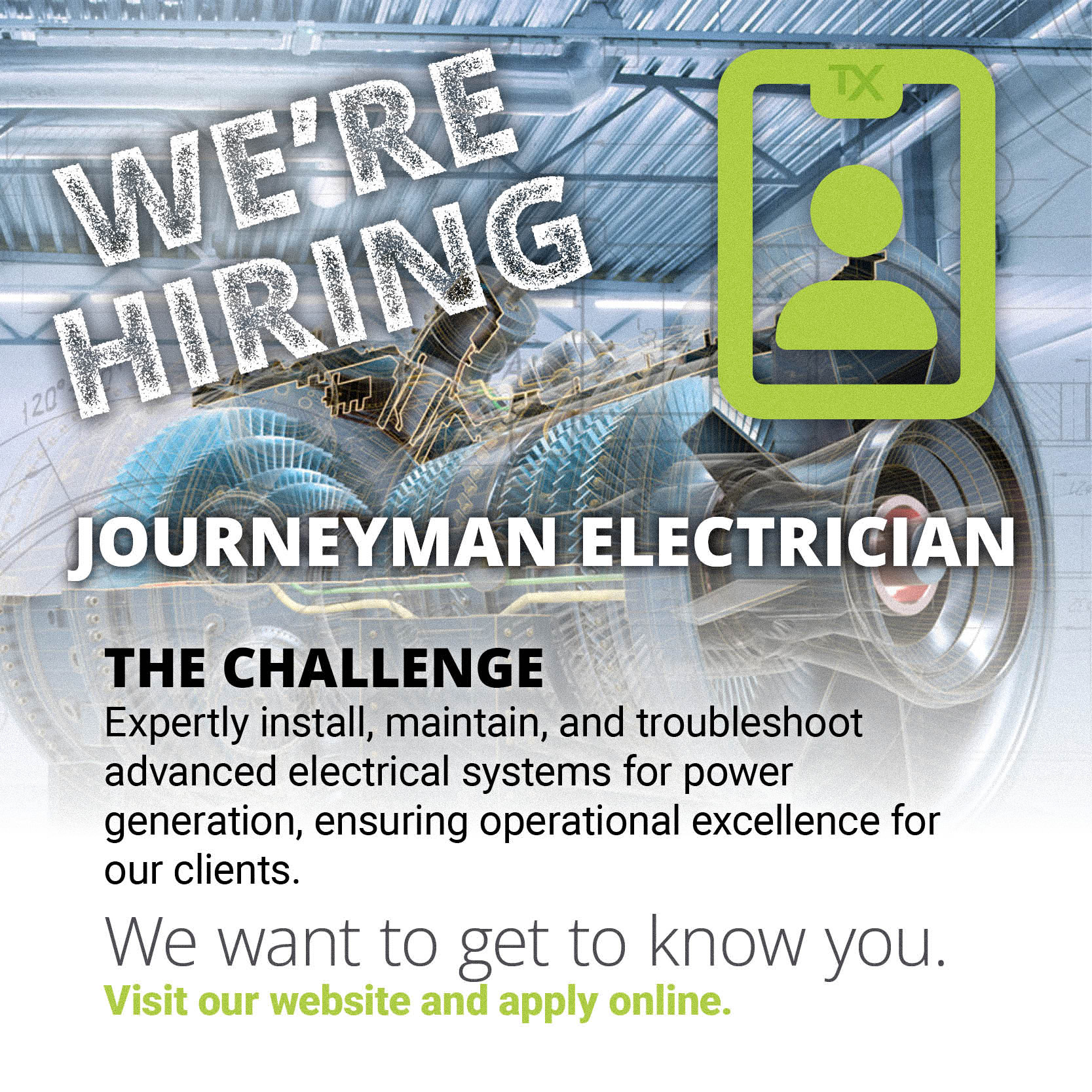 Journeyman Electrician, TURBINE-X Energy - Nisku, AB