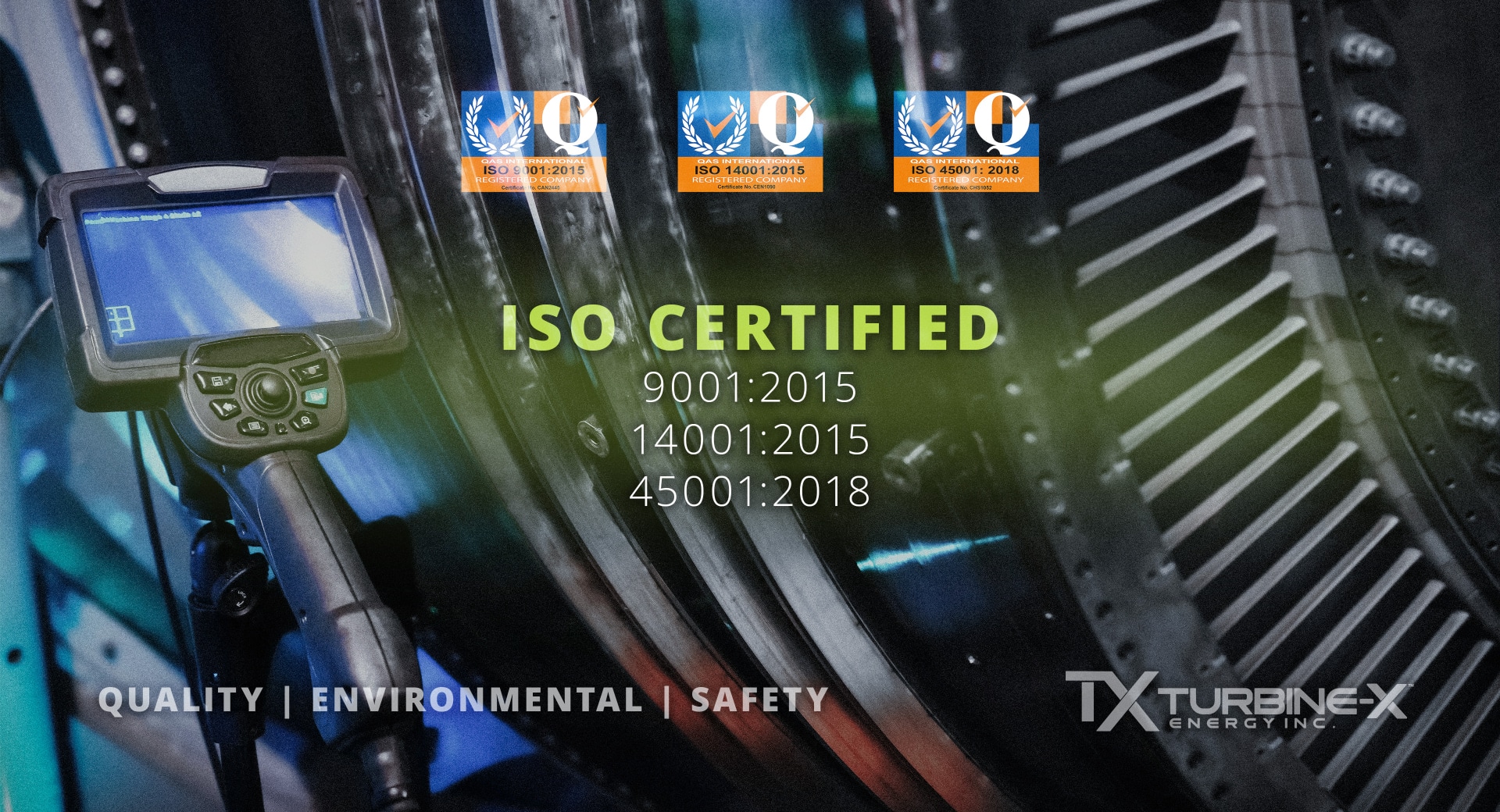 ISO Certified Quality, Environmental, and Safety Management Systems
